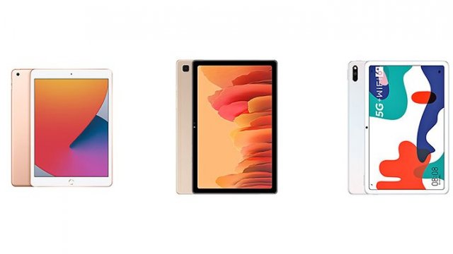 เทียบสเปคแท็บเล็ตตัวคุ้ม 3 รุ่น iPad 8th gen / Galaxy Tab A7 / MatePad 5G