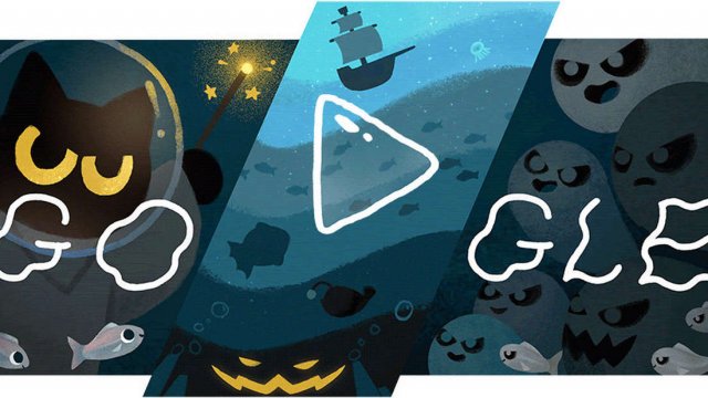 Google เพิ่มการค้นหาแบบ 3 มิติ ในวันฮาโลวีน และเกมสนุกบน Doodle