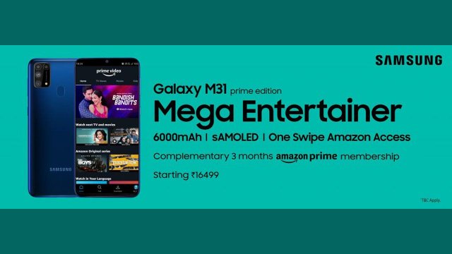Samsung เปิดตัว Galaxy M31 Prime Edition เริ่มขาย 17 ต.ค.นี้