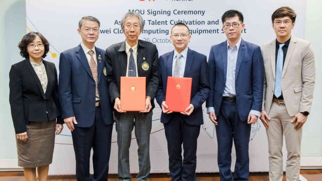 มจธ. จับมือ หัวเว่ย มอบอุปกรณ์ระบบคลาวด์เพื่อเสริมทัพการเรียนการสอน ภายใต้โครงการ Huawei ICT Academy