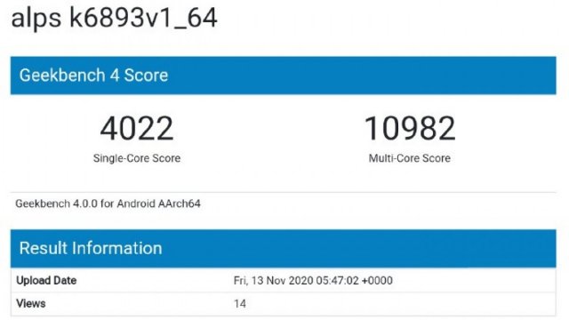เผยชิป MediaTek MT6893 ทำคะแนน Single-core แซงเรือธง Dimensity 1000+