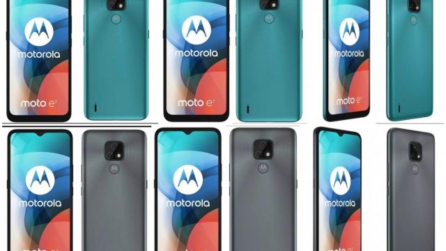 หลุดเรนเดอร์ทางการ Moto E7 มีขาย 2 สี เขียว-ดำ ลุ้นเปิดตัวเร็วๆ นี้