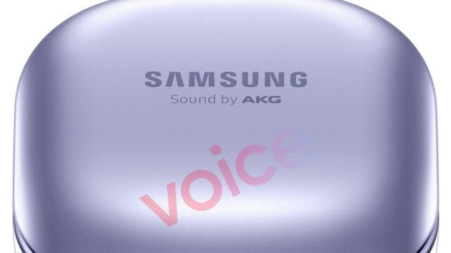 หลุดเรนเดอร์ (ไม่ทางการ) ของหูฟัง Samsung Galaxy Buds Pro ในสเปคสีม่วง