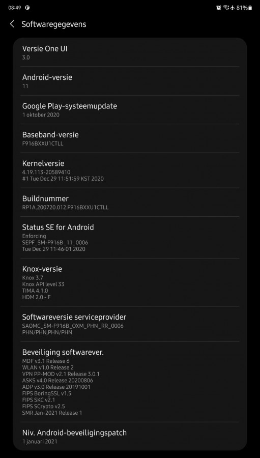 One UI 3.0