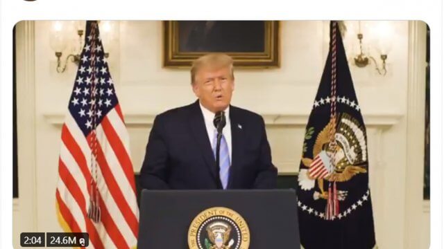 Donald Trump กลับมาทวีตอีกครั้งหลังถูกแบน ด้าน FB-IG สั่งระงับยาว