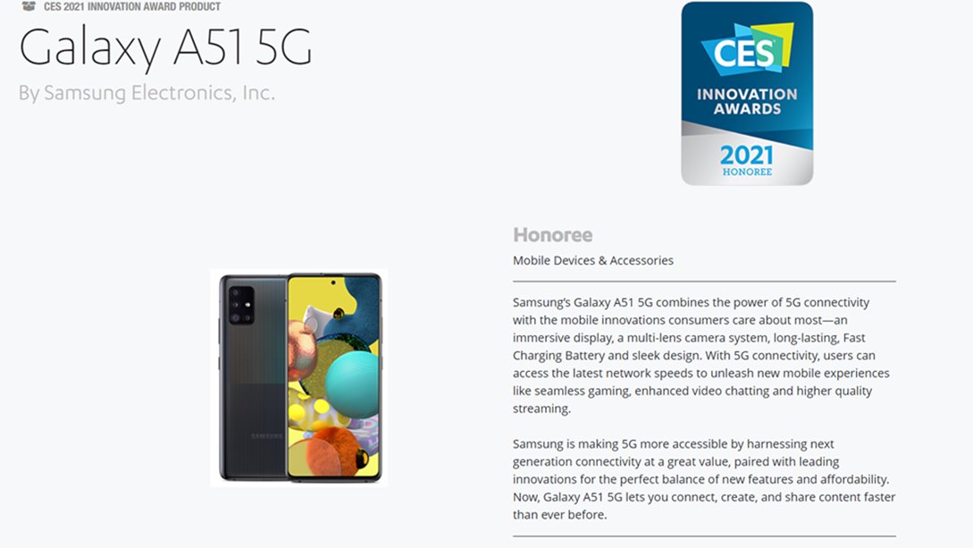 CES 2021 Innovation Awards