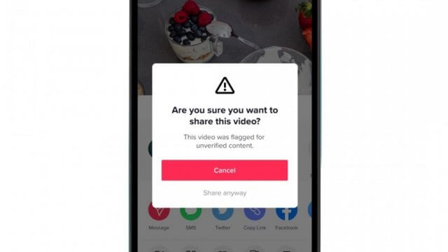 TikTok ใส่ระบบแจ้งเตือนผู้ใช้หากแชร์คลิปที่มีข้อมูลไม่ผ่านการตรวจสอบ