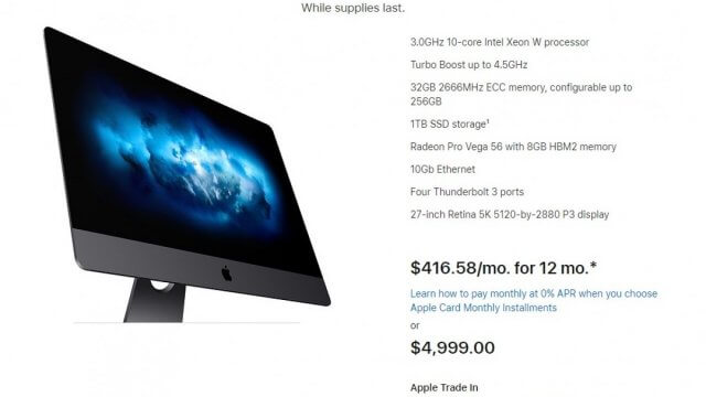 Apple หยุดผลิต iMac Pro ขึ้นประกาศขายล็อตนี้เป็นล็อตสุดท้าย