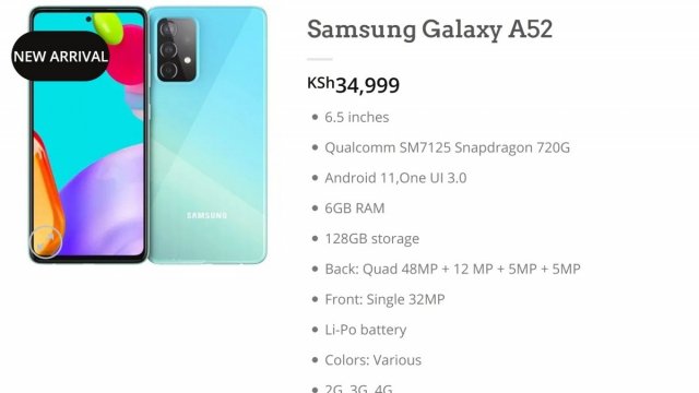 มาถี่นะ! Samsung Galaxy A52 โผล่หน้าร้านออนไลน์ หลุดราคาและสเปคที่ขาย