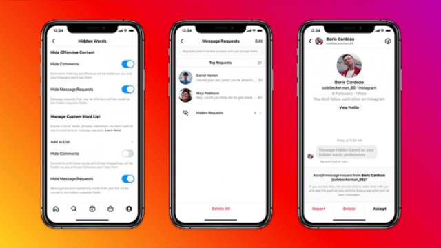 Instagram เปิดตัวเครื่องมือใหม่ช่วยกรองคำขอ DM ที่มีลักษณะคุกคาม