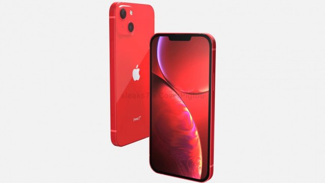 เผยเรนเดอร์ iPhone 13 สีแดง (Product Red) มีกล้องคู่วางทแยง