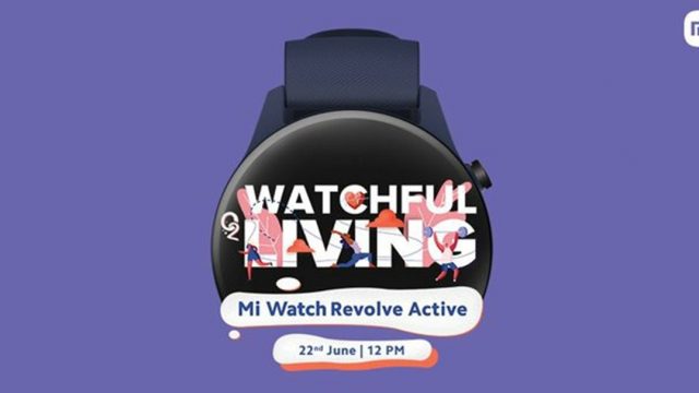 Xiaomi เตรียมเปิดตัว Mi Watch Revolve Active ที่อินเดีย 22 มิ.ย.นี้