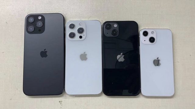 หลุดเครื่องดัมมี่ iPhone 13 Series มาให้ชมครบทั้ง 4 รุ่น