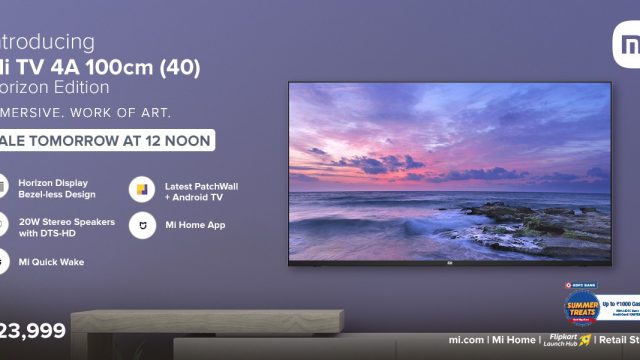 Xiaomi เปิดตัว Mi TV 4A 40 Horizon เคาะราคาหมื่นต้นๆ