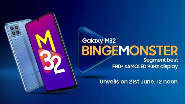 Samsung Galaxy M32 พร้อมเปิดตัว 21 มิ.ย. ชูสเปคแบตโต คาดราคา 6,3xx บาท