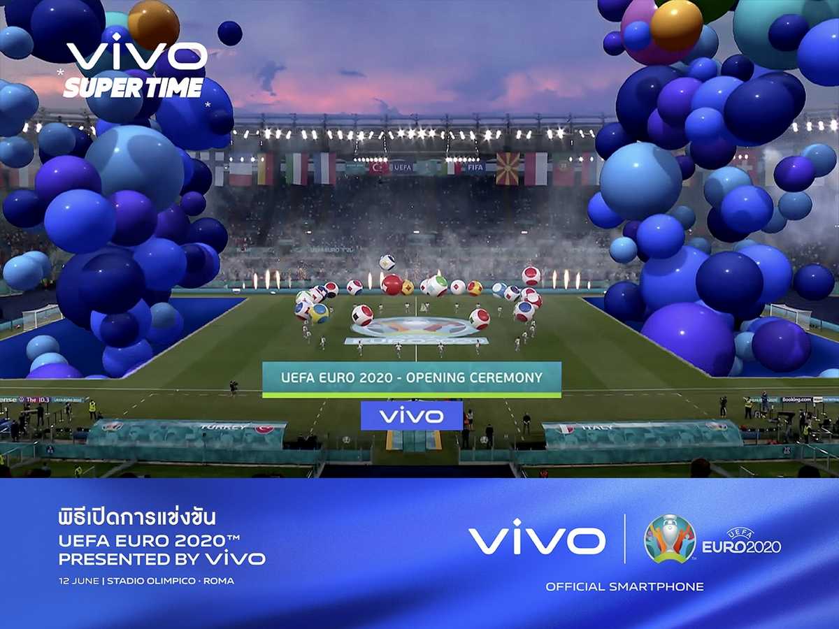 vivo ร่วมพิธีเปิดการแข่งขัน UEFA EURO 2020