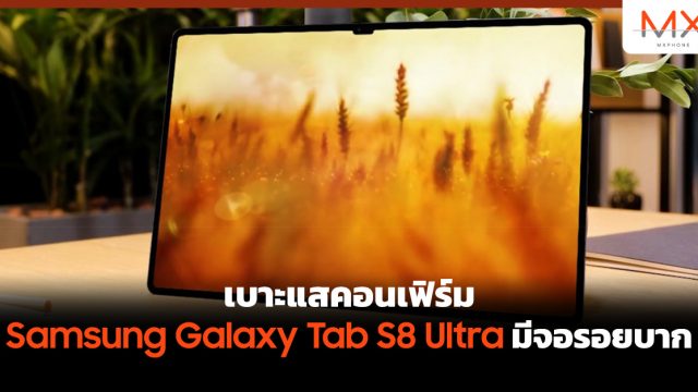 เบาะแสคอนเฟิร์ม Samsung Galaxy Tab S8 Ultra มีจอรอยบาก