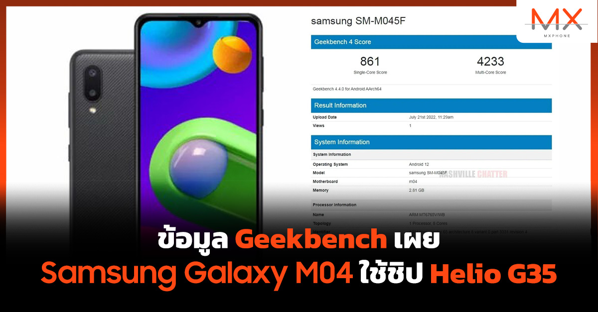 Samsung Galaxy M04