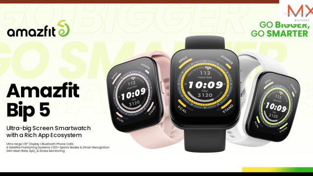Amazfit Bip 5 สมาร์ทวอทช์รุ่นใหม่ล่าสุด ใหญ่และฉลาดยิ่งขึ้น