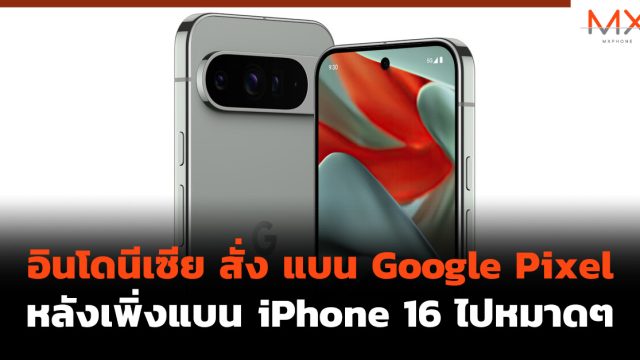 อินโดนีเซีย สั่ง แบน Google Pixel หลังเพิ่งแบน iPhone 16 ไปหมาดๆ