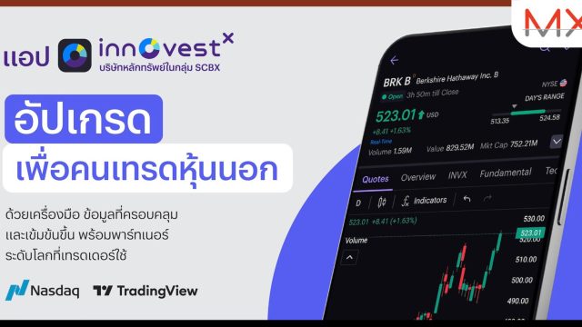 InnovestX อัปเกรดฟีเจอร์ใหม่ เสริมพลังนักลงทุนเข้าถึงตลาดต่างประเทศได้อย่างแม่นยำ รวดเร็ว