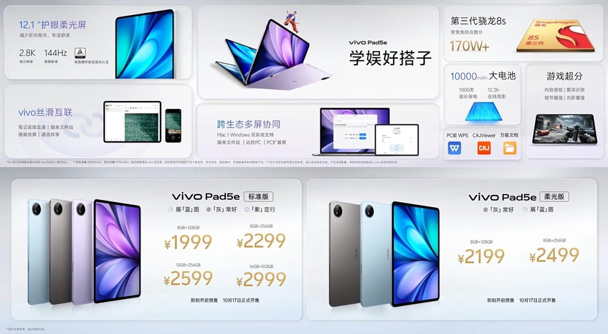 vivo Pad 5e