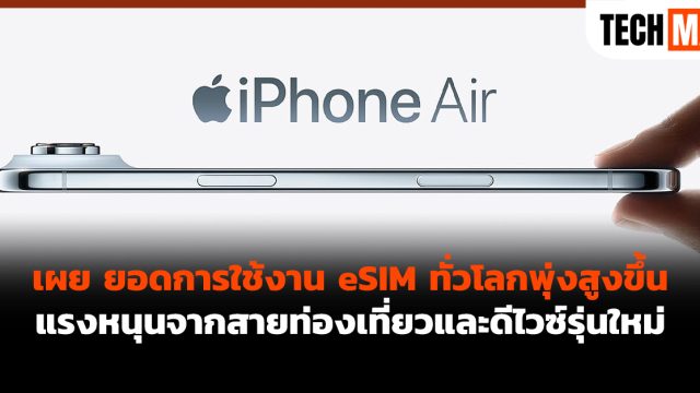 เผย ยอดการใช้งาน eSIM ทั่วโลกพุ่งสูงขึ้น แรงหนุนจากสายท่องเที่ยวและดีไวซ์รุ่นใหม่