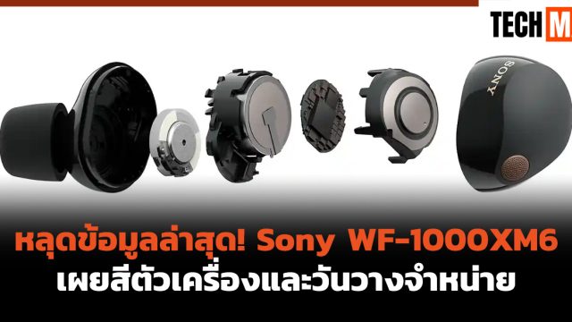 หลุดข้อมูลล่าสุด! Sony WF-1000XM6 เผยสีตัวเครื่องและวันวางจำหน่าย