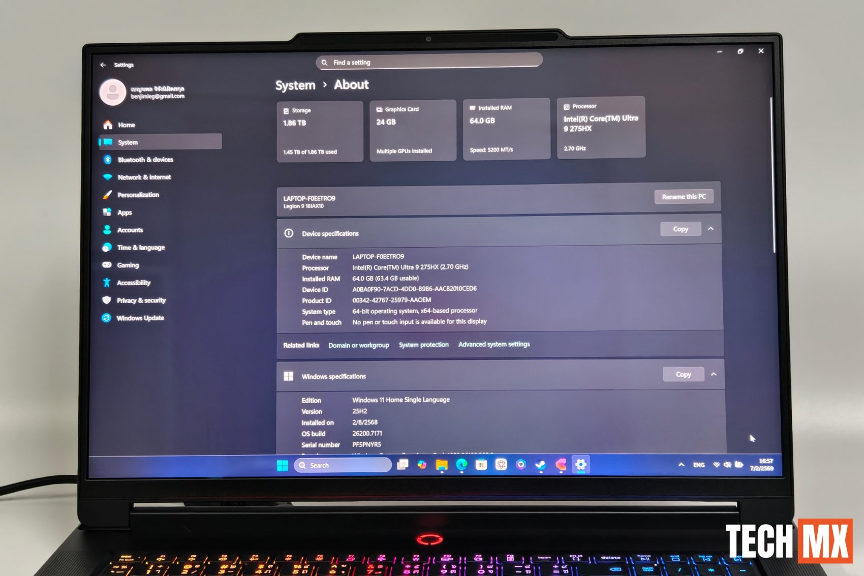 Lenovo Legion 9i รีวิว