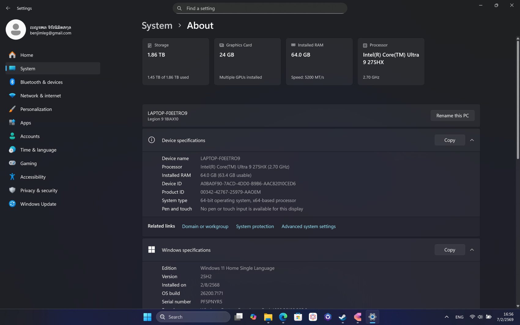 Lenovo Legion 9i รีวิว