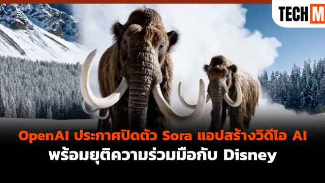 OpenAI ประกาศปิดตัว Sora แอปสร้างวิดีโอ AI พร้อมยุติความร่วมมือกับ Disney
